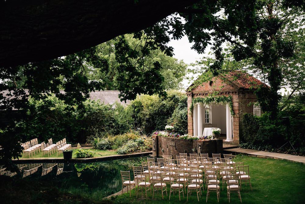 Outdoor Ceremony Micklefield Hall Wedding Red On Blonde Photography