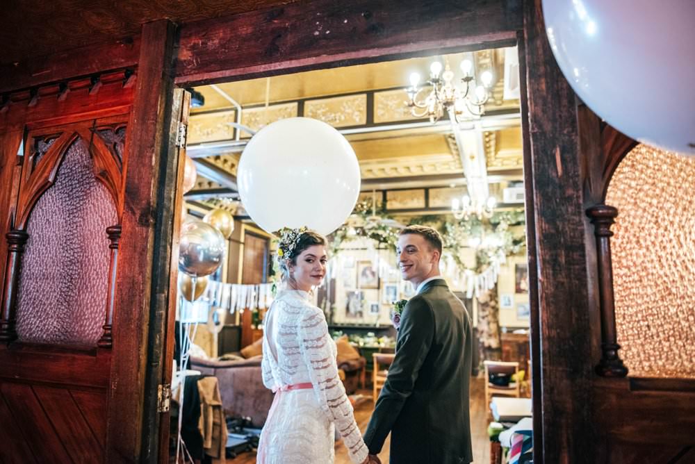 Modern Pub Wedding Ideas Three Flowers Photography