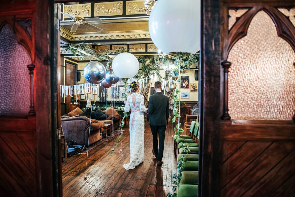 Modern Pub Wedding Ideas Three Flowers Photography