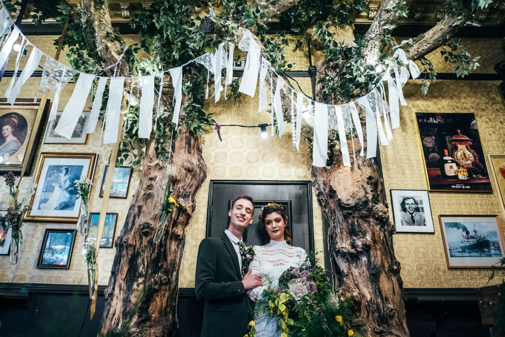 Modern Pub Wedding Ideas Three Flowers Photography