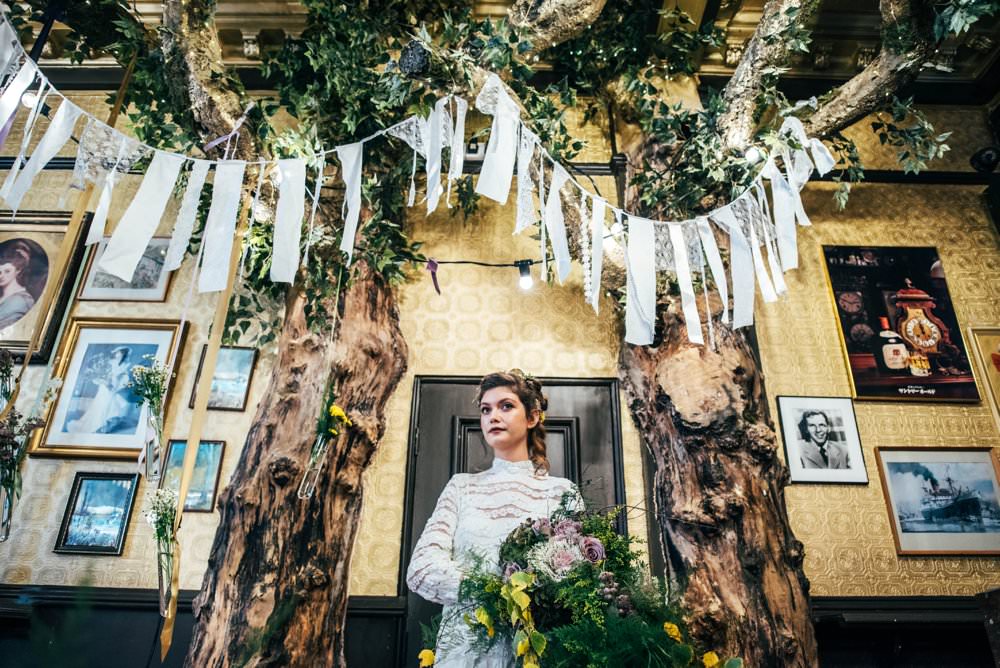 Modern Pub Wedding Ideas Three Flowers Photography
