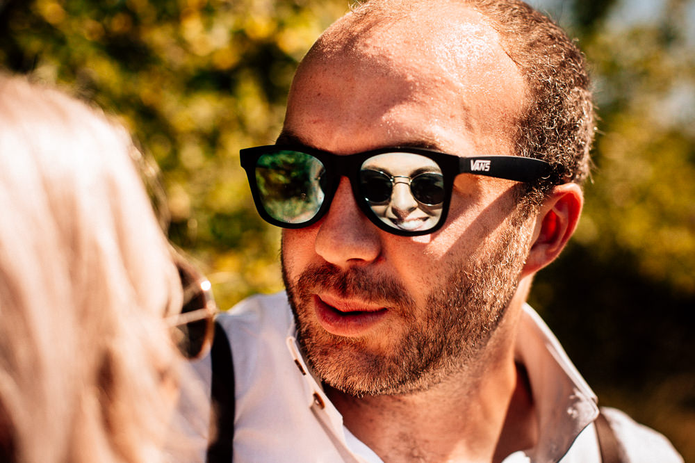 Sunglasses Groom Park House Barn Wedding Fairclough Studios