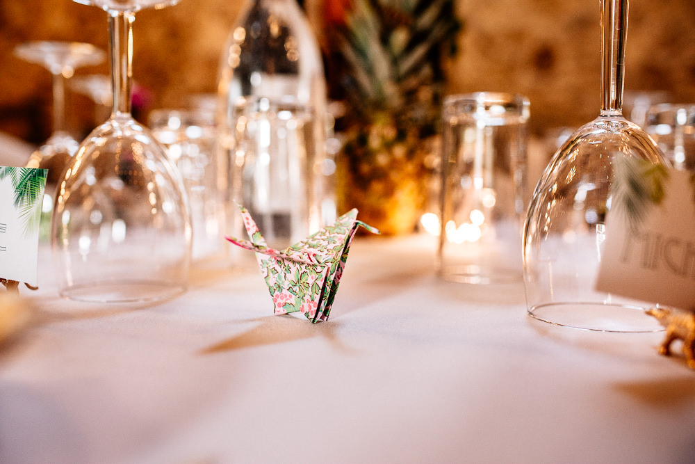 Origami Paper Cranes Decor Park House Barn Wedding Fairclough Studios