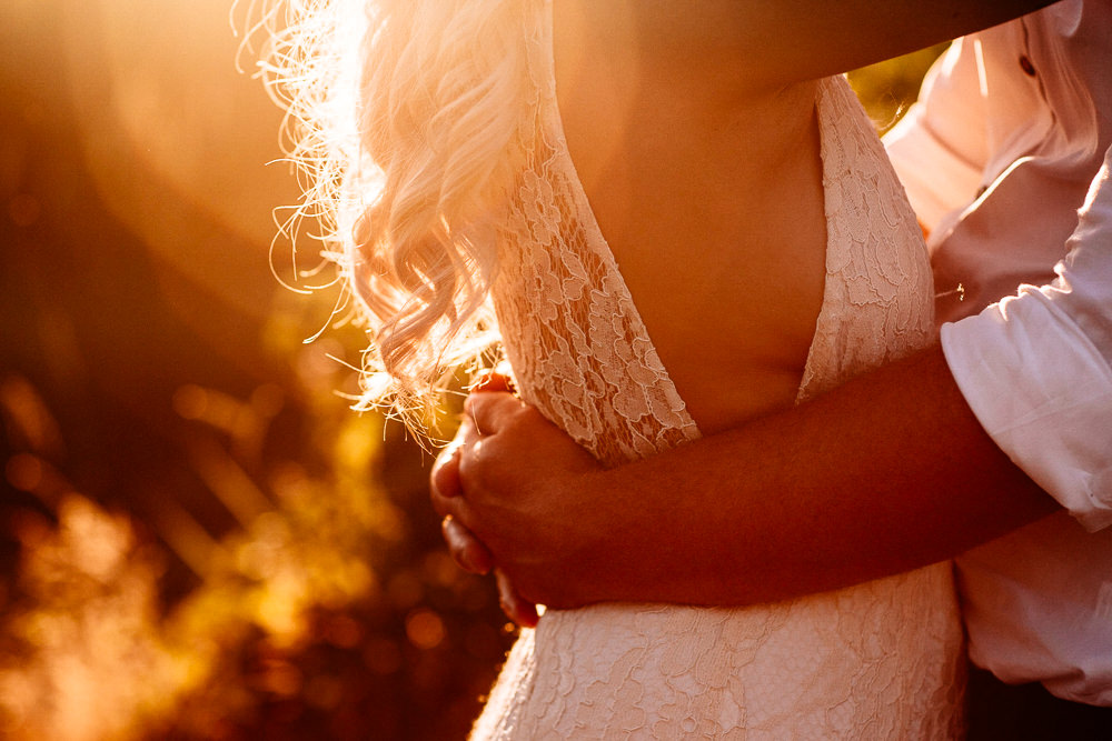 Dress Gown Bride Bridal Lace Straps Low Neckline Plunge Park House Barn Wedding Fairclough Studios