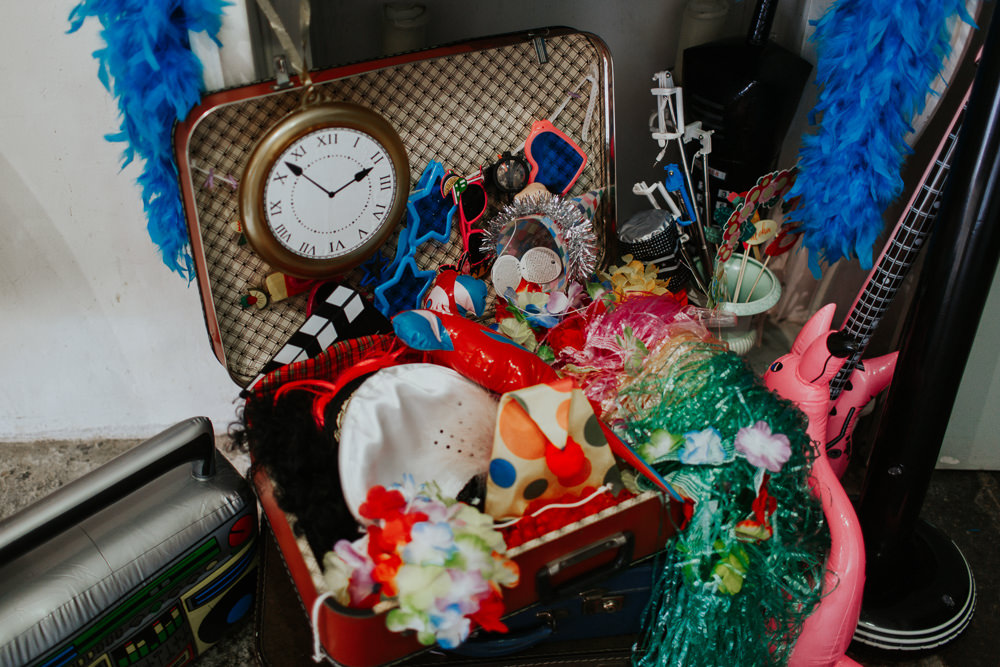 Photo Booth Props Suitcase Pennard House Wedding Oxi Photography