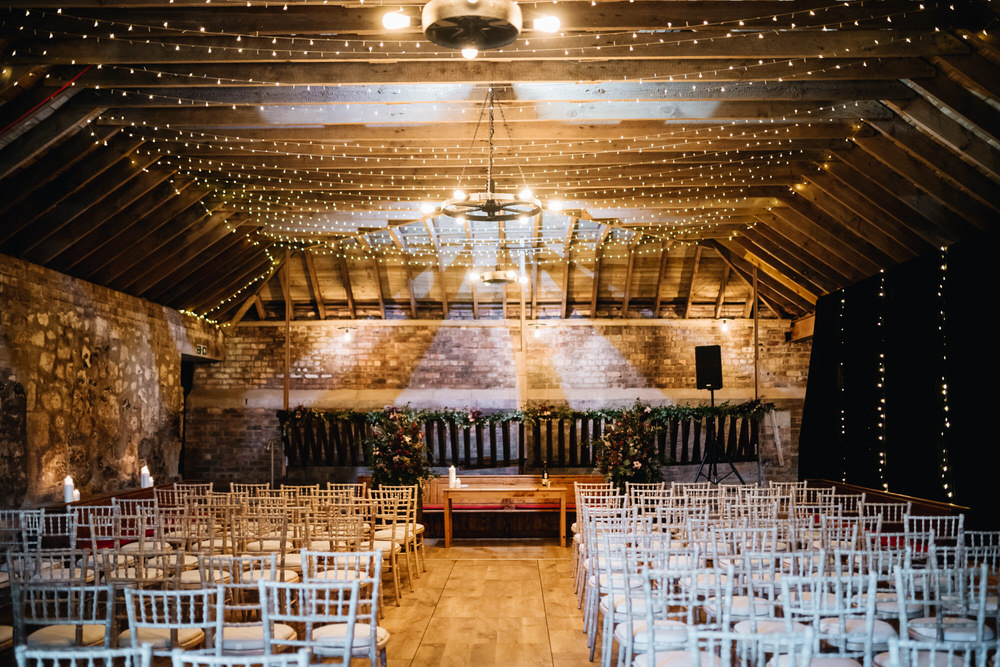 Rustic Barn Fairy Lights Rhynd Wedding Harper Scott Photo