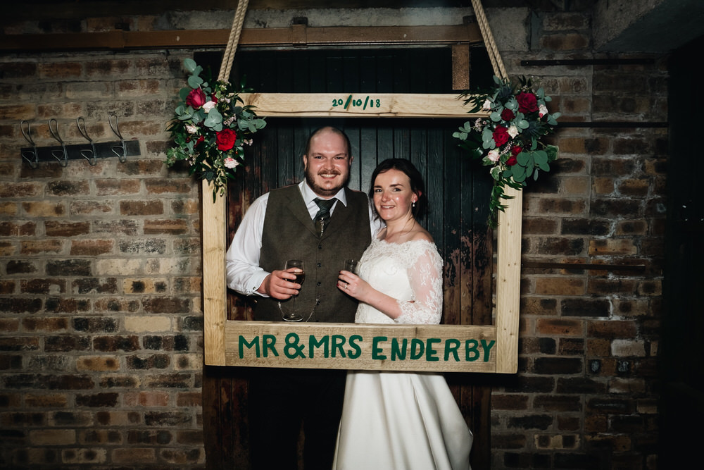 Photo Booth Wooden Frame Personalised Rhynd Wedding Harper Scott Photo