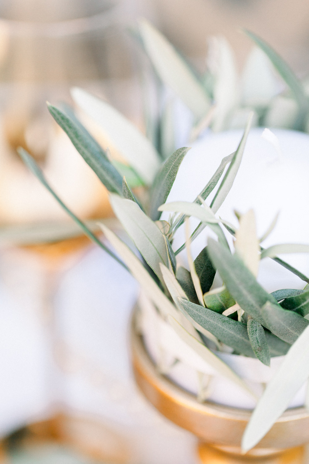 Tablescape Table Decor Grey Green Ivory Greenery Runner Candles Flowers Romantic Tuscany Wedding Ideas Sonya Lalla Photography