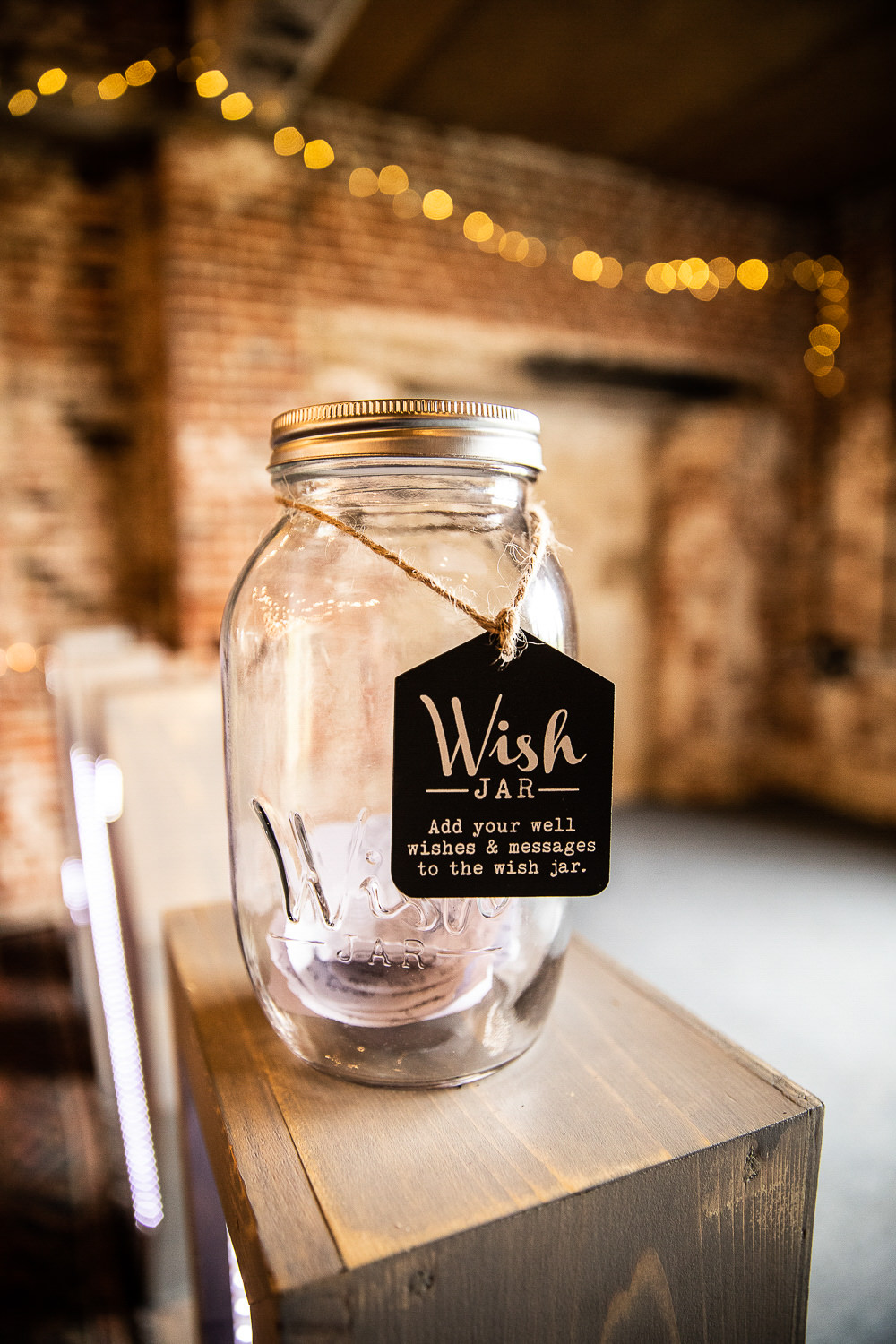Wish Jar Guest Book Rustic Botanical Barn Wedding Lorna Newman Photography