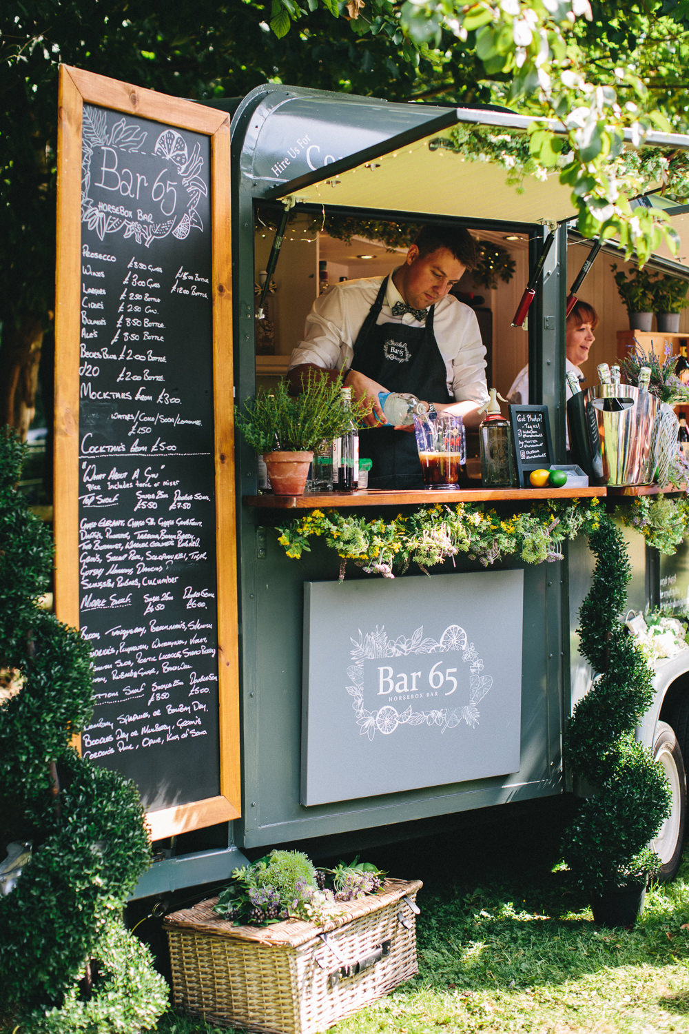 Horse Box Bar Stonyford Cottage Gardens Wedding Jessica O'Shaughnessy Photography