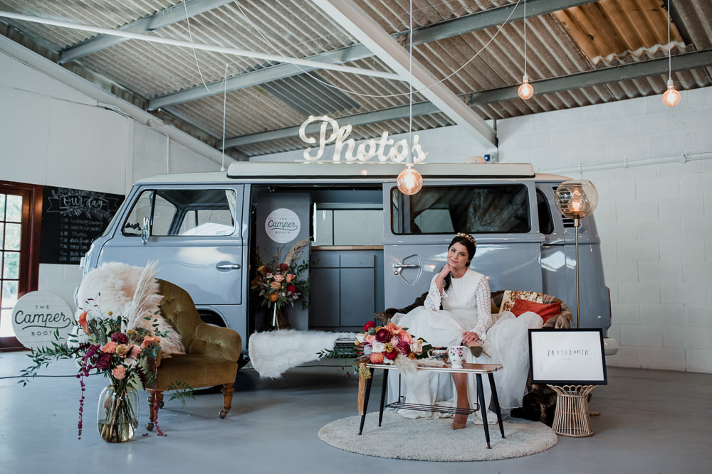 Photobooth Campervan 1970 Retro Mid Century Wedding Ideas Laura Martha Photography