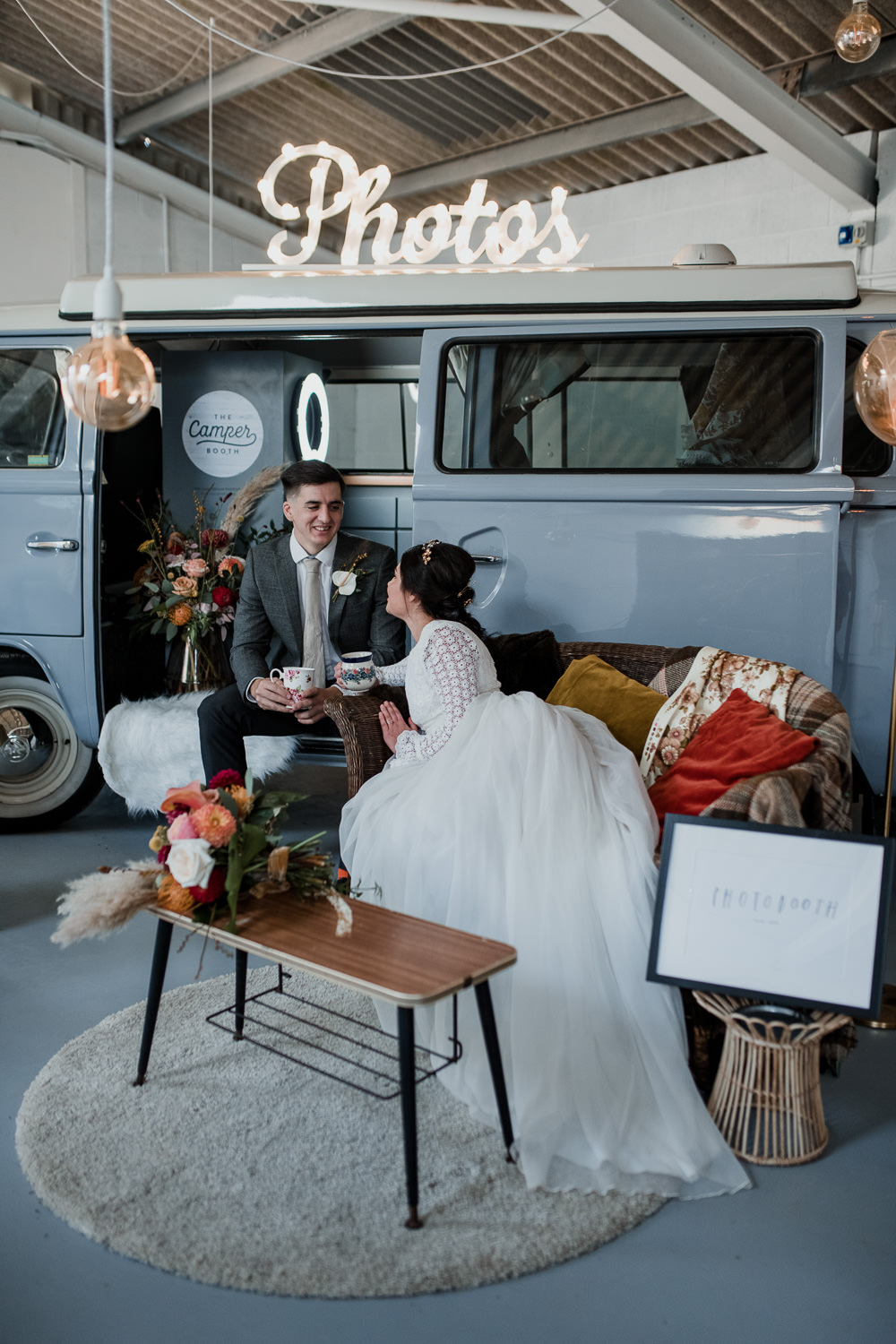Photobooth Campervan 1970 Retro Mid Century Wedding Ideas Laura Martha Photography