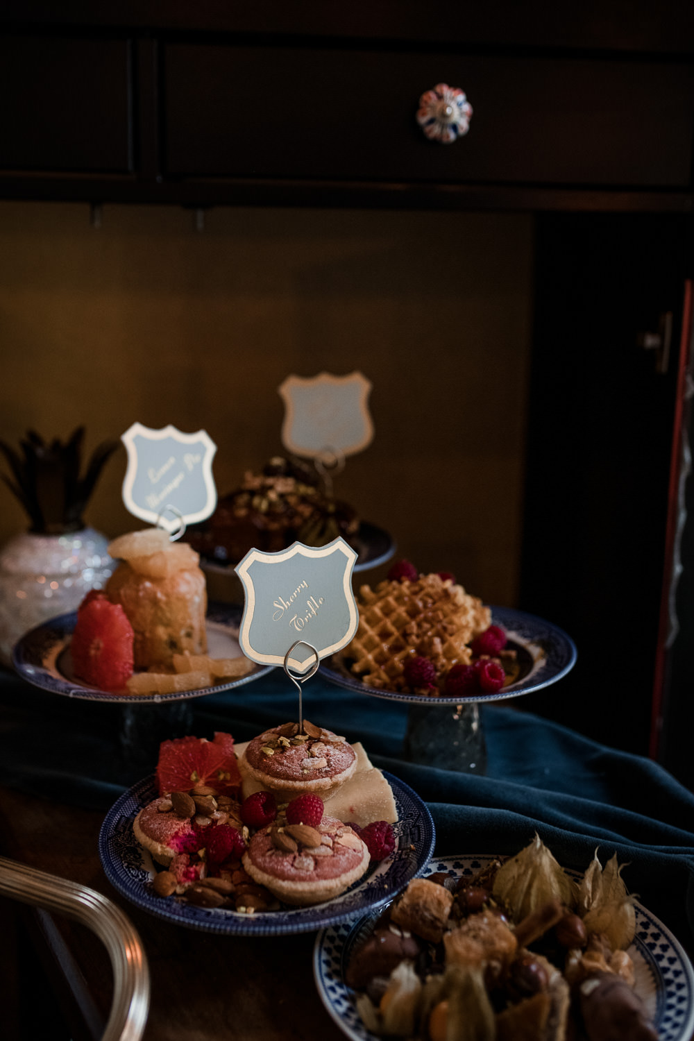 Dessert Table Treats Cakes Labels 1970 Retro Mid Century Wedding Ideas Laura Martha Photography