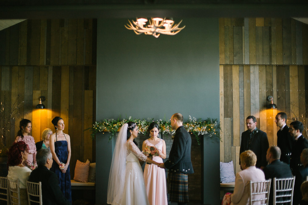 Bride Bridal V Neck Long Sleeve Embroidered Hair Vine Kilt Groom Barn At Barra Castle Wedding Ceranna Photography