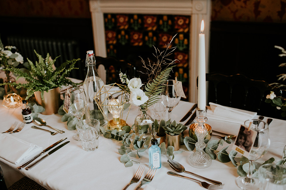 Table Decor Greenery Foliage Eucalyptus Swag Garland Runner Bell Ticehurst Wedding Irene Yap Photography