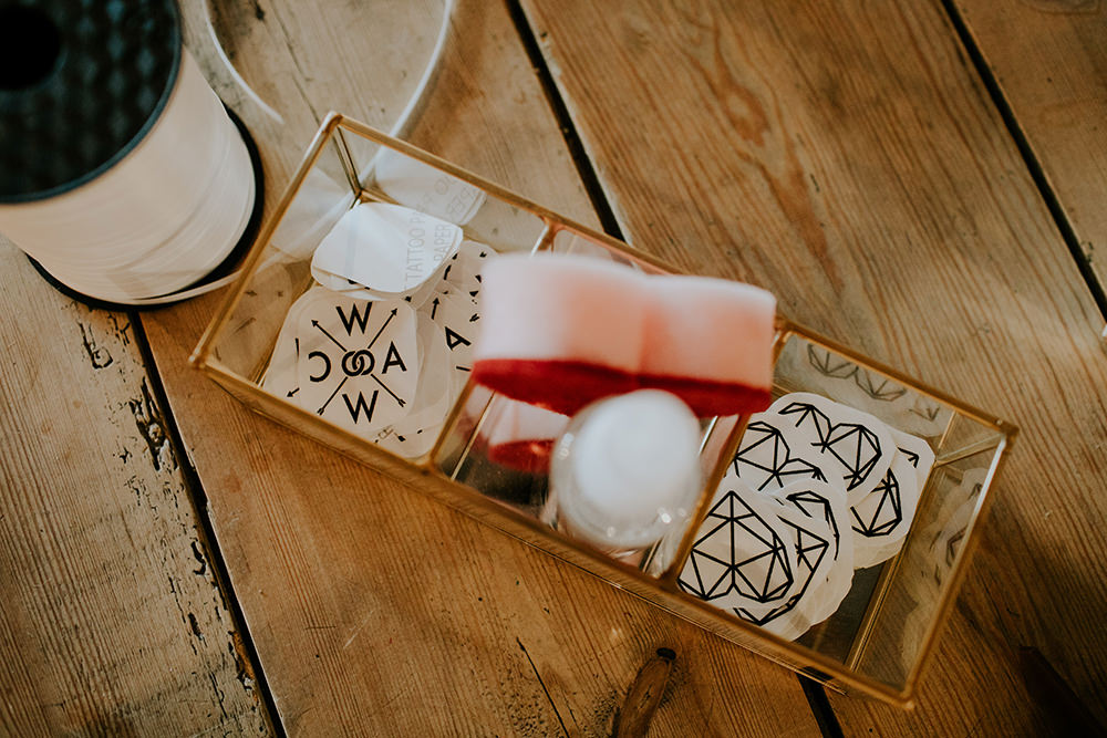 Tattoo Station Temporary Bell Ticehurst Wedding Irene Yap Photography