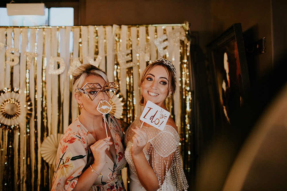 Photo Booth Props Backdrop Bell Ticehurst Wedding Irene Yap Photography