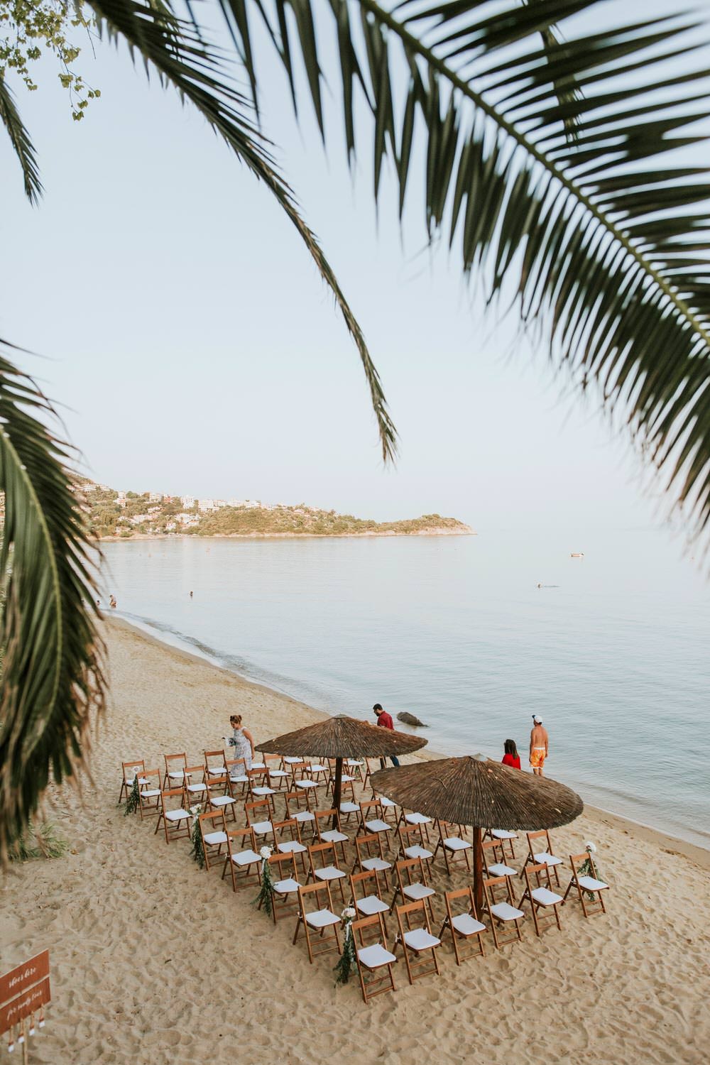 Ceremony Bohemian Beach Greece Destination Wedding Lighthouse Photography