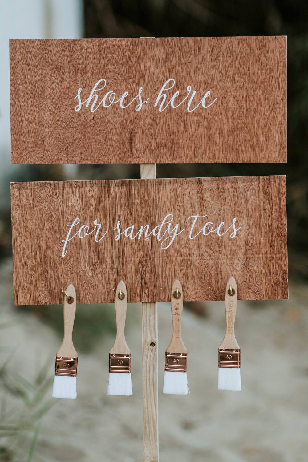 Shoe Station Sandy Toes Seaside Ceremony Bohemian Beach Greece Destination Wedding Lighthouse Photography