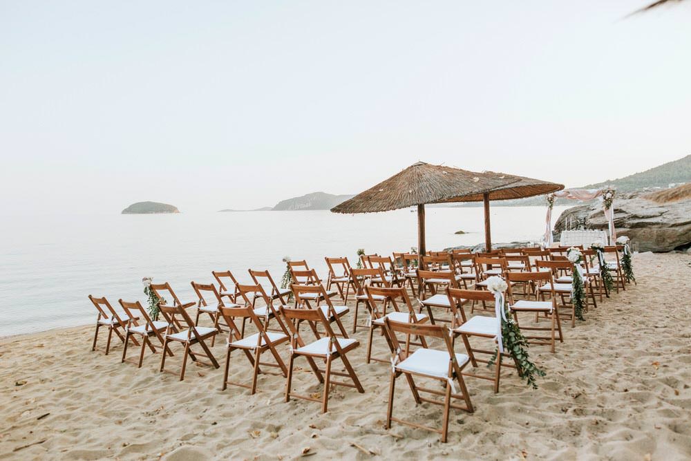Ceremony Aisle Bohemian Beach Greece Destination Wedding Lighthouse Photography