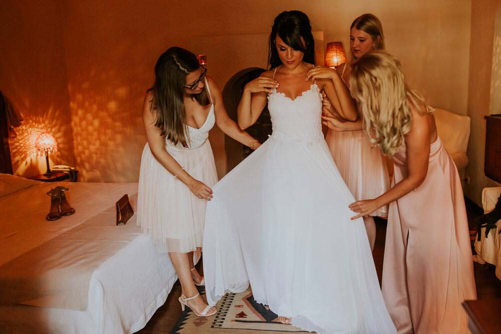 Dress Gown Bride Bridal Grace Loves Lace Tara Straps Train Bohemian Beach Greece Destination Wedding Lighthouse Photography