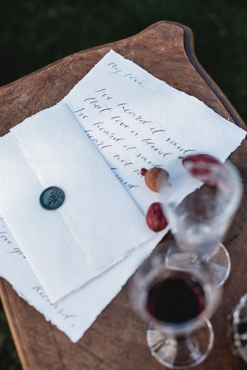 Calligraphy Stationery Letter Wax Seal Envelope Boho Modern Romance Wedding Ideas Masha Unwerth Photography