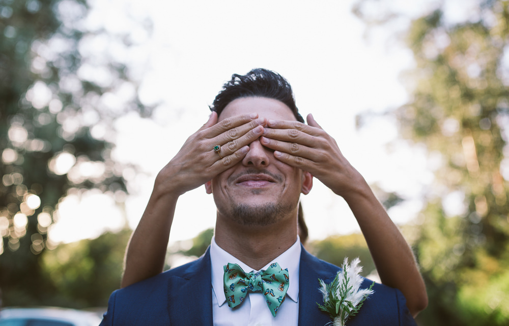 Botanical Dark Green Velvet Pampas Grass Wedding Ideas Bárbara Araújo Photography