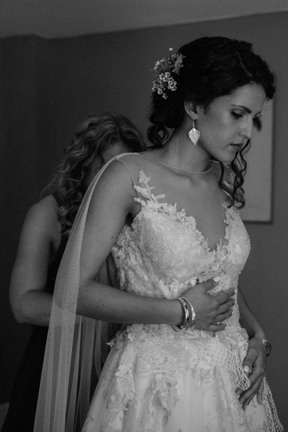 Bride Bridal Dress Gown Illusion Lace Cape Veil Gemy Maalouf Brunel Museum Wedding Olivia and Dan Photography