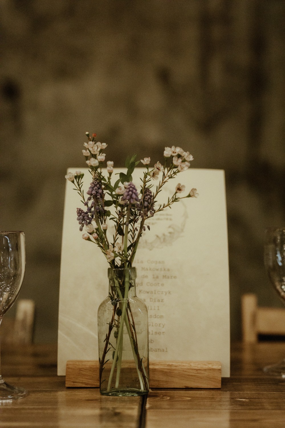Bottle Flowers Table Decor Brunel Museum Wedding Olivia and Dan Photography