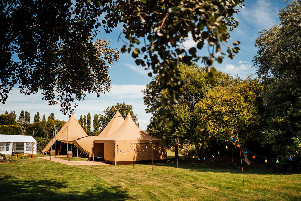 Colourful Tipi Garden Wedding Fairclough Studios