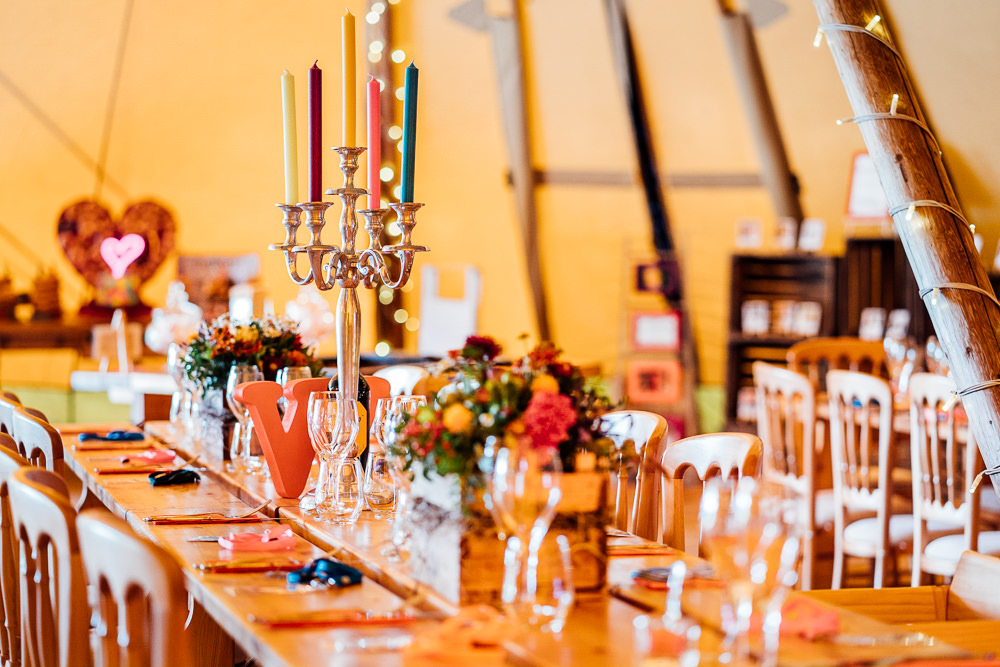 Colourful Tipi Garden Wedding Fairclough Studios