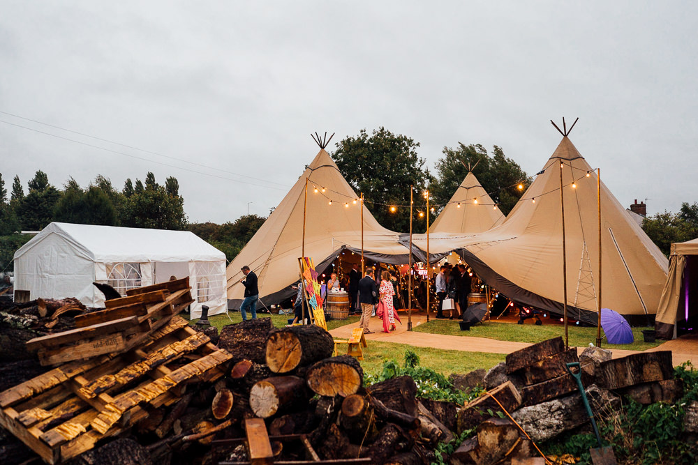 Colourful Tipi Garden Wedding Fairclough Studios