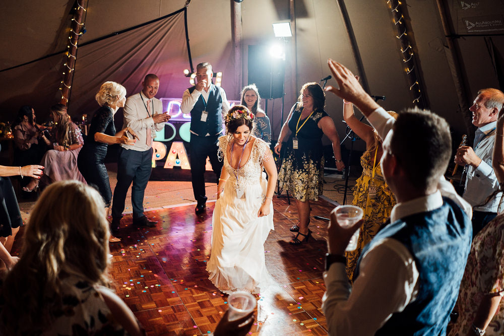 Colourful Tipi Garden Wedding Fairclough Studios