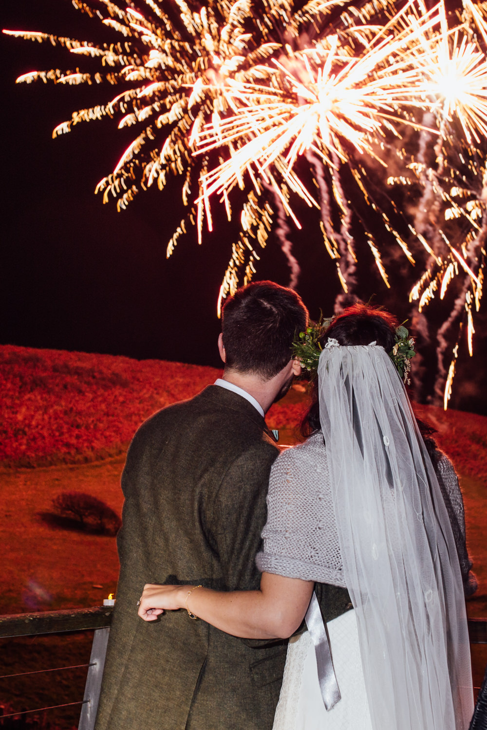 Fireworkds Druidstone Wedding Florence Fox Photography