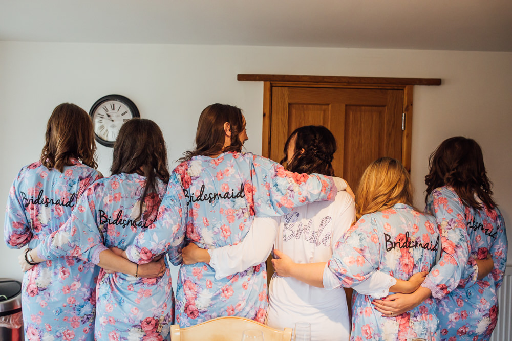 Bride Bridal Bridesmaids Robes Dressing Gowns Druidstone Wedding Florence Fox Photography