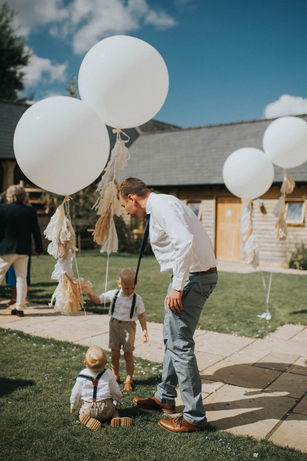 Giant Tassel Ballons Helium Decor Eucalyptus Boho Greenery Barn Wedding Kerry Diamond Photography