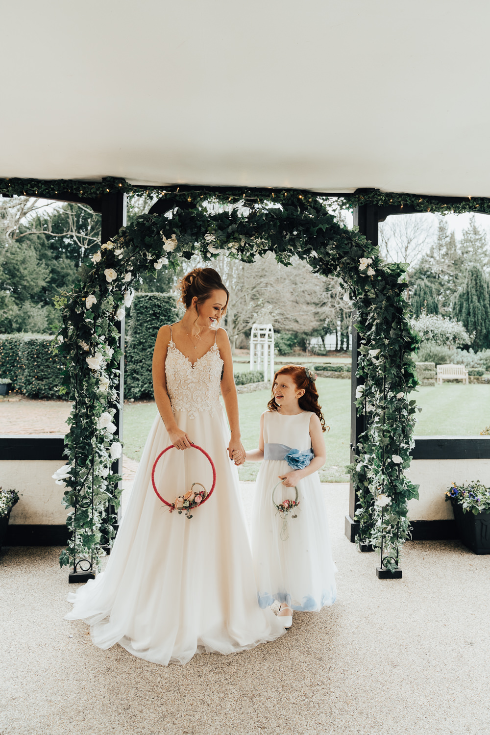 Greenery Foliage Arch Flower Backdrop Hoop Wedding Ideas Rebecca Carpenter Photography