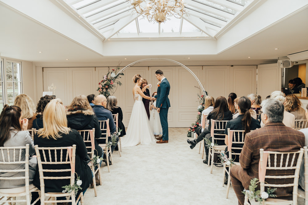 Moongate Arch Flower Backdrop Floral Ceremony Aisle Hoop Wedding Ideas Rebecca Carpenter Photography