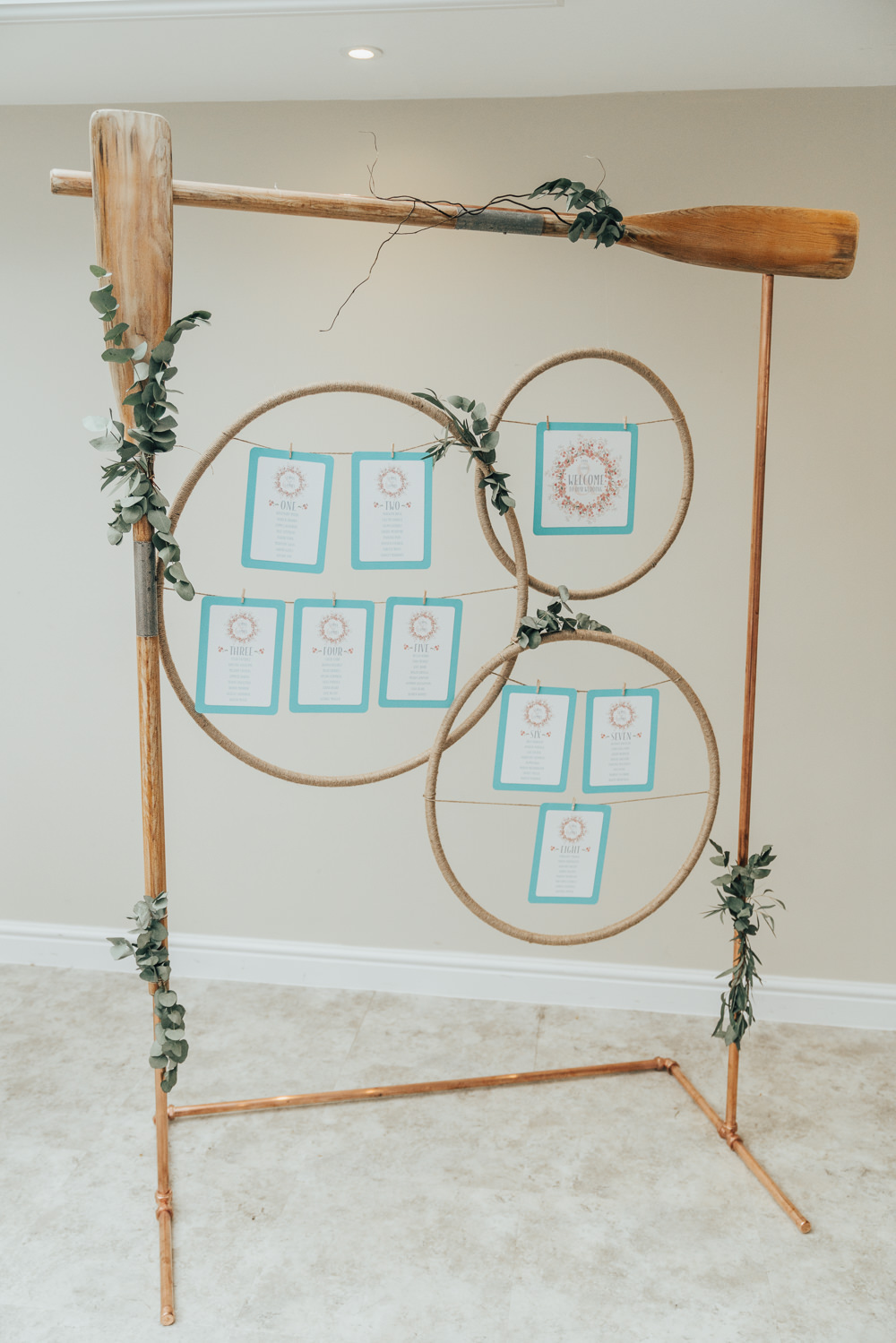 Wooden Frame Seating Plan Table Chart Hanging Suspended Hoop Wedding Ideas Rebecca Carpenter Photography