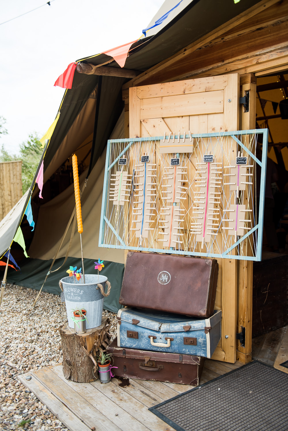 String Peg Table Plan Seating Chart Inkersall Grange Farm Wedding Jessica Grace Photography