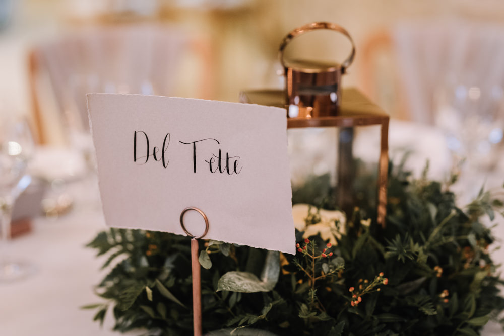 Calligraphy Table Name Kingscote Barn Wedding Oobaloos Photography