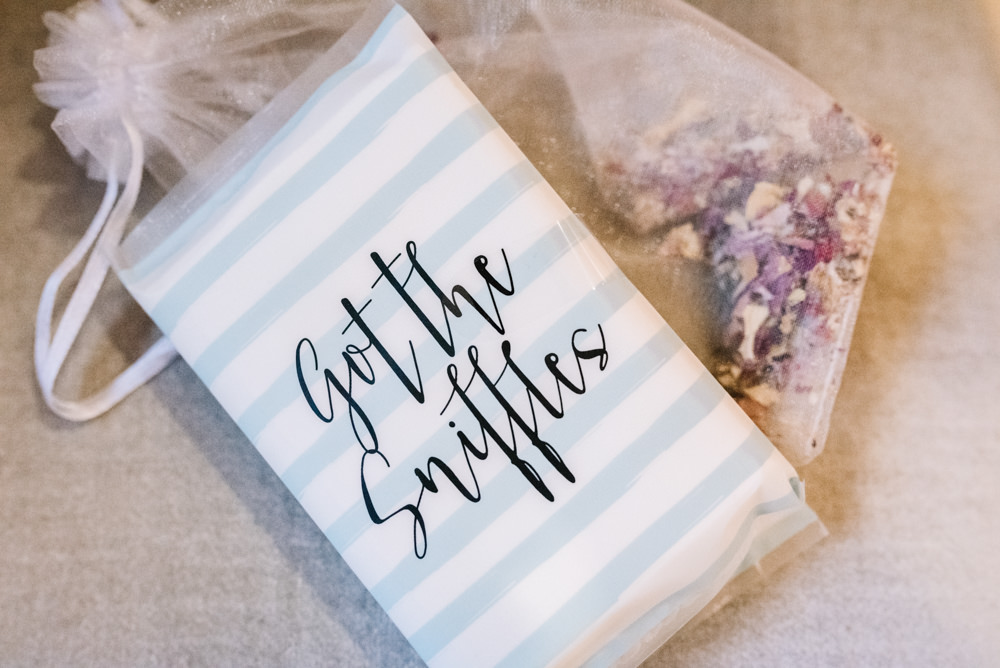 Confetti Bag Handkerchief Kingscote Barn Wedding Oobaloos Photography