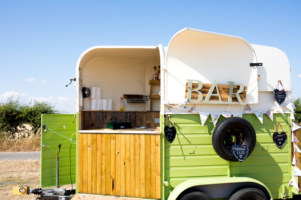 Horsebox Bar Meon Bye Farm Wedding Jessica Hayman Photography