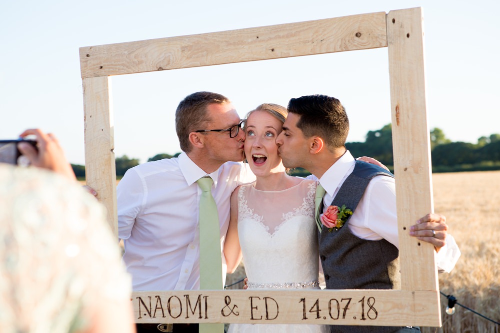 Photo Frame Booth Meon Bye Farm Wedding Jessica Hayman Photography