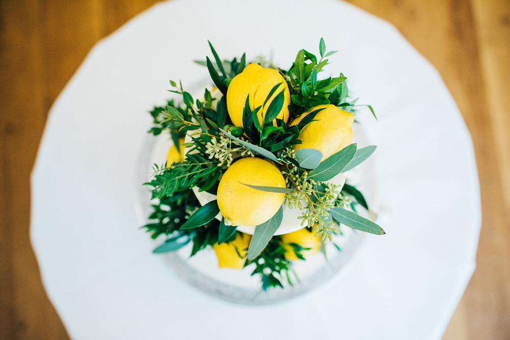 Lemon Cake Pembroke Lodge Wedding Mark O'Brien Photography