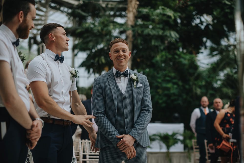 Groomsmen Braces Groom Suit Blue Bow Tie Sefton Park Wedding Bloom Weddings