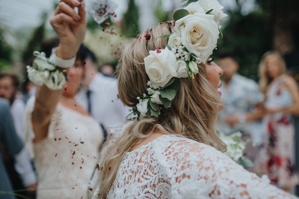 Bride Bridal Flower Crown Rose Sefton Park Wedding Bloom Weddings