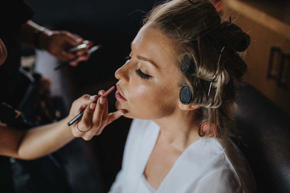 Bride Bridal Make Up Sefton Park Wedding Bloom Weddings