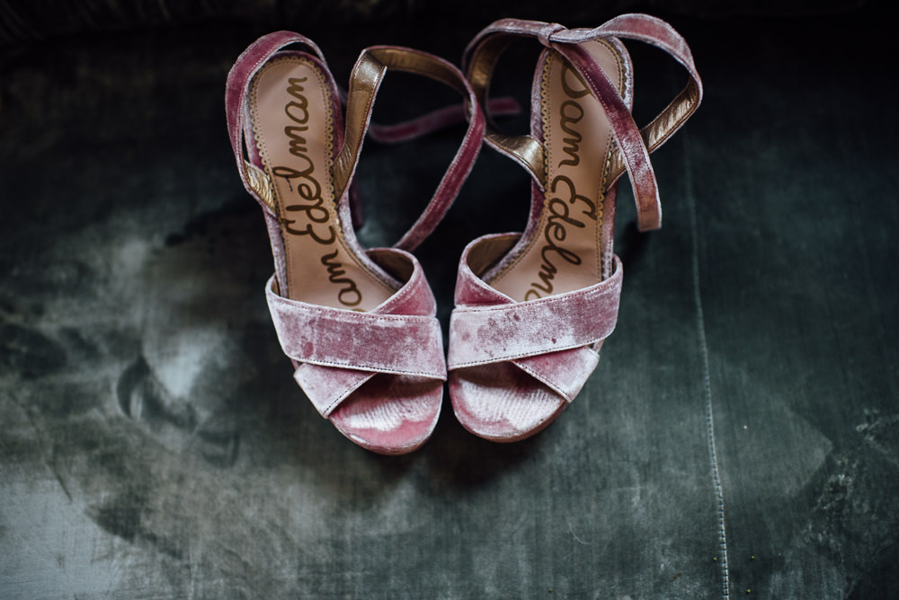 Pink Velvet Shoes Bride Bridal St Paul's Cathedral Wedding The Shannons Photography