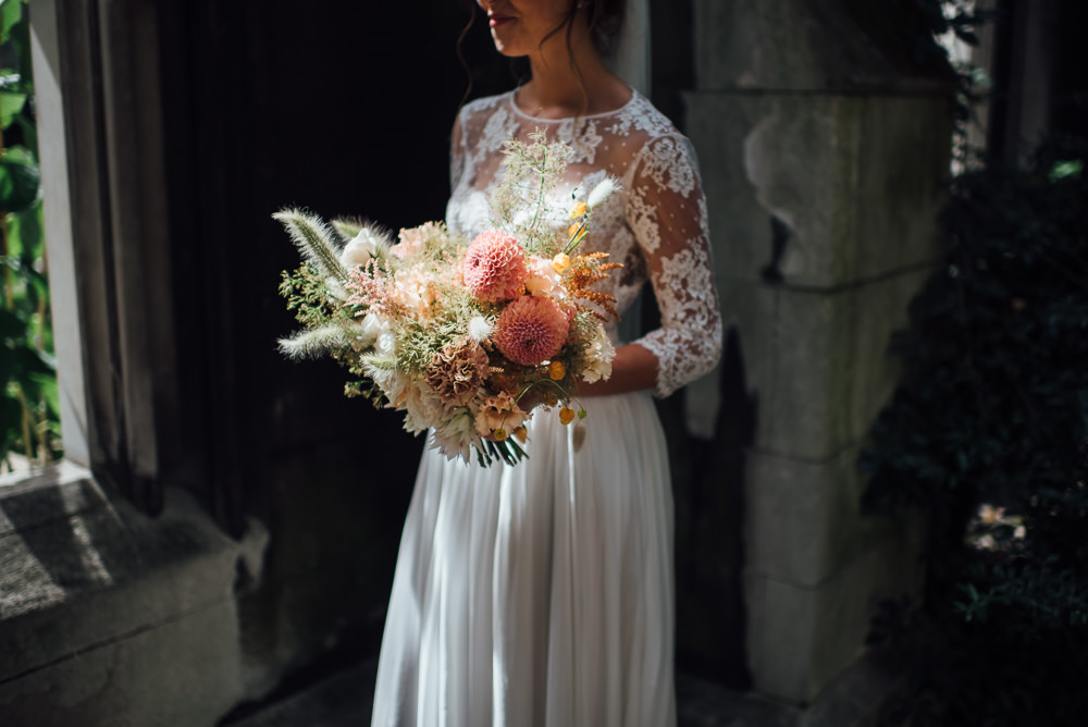 Bouquet Flowers Bride Bridal Pink St Paul's Cathedral Wedding The Shannons Photography